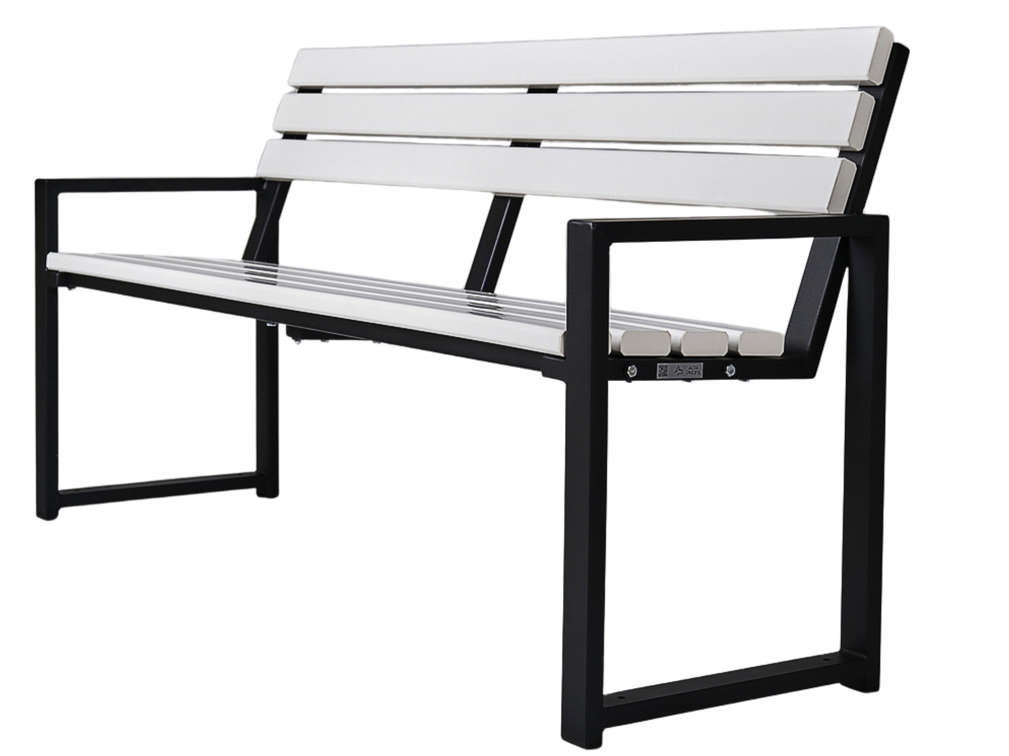 Лавка Modern LUX (біло-чорний), 1,5 м , ТМ Alta-Profil